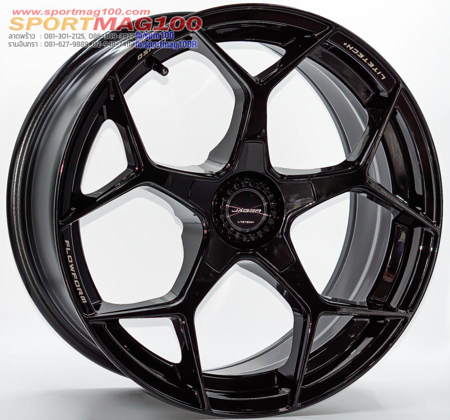 ล้อแม็กใหม่ FlowForming Lenso Jager VAMOS5 LITETECH+ ขอบ18นิ้ว 5รู114.3 สีดำเงา กว้าง 8.5นิ้ว ET35