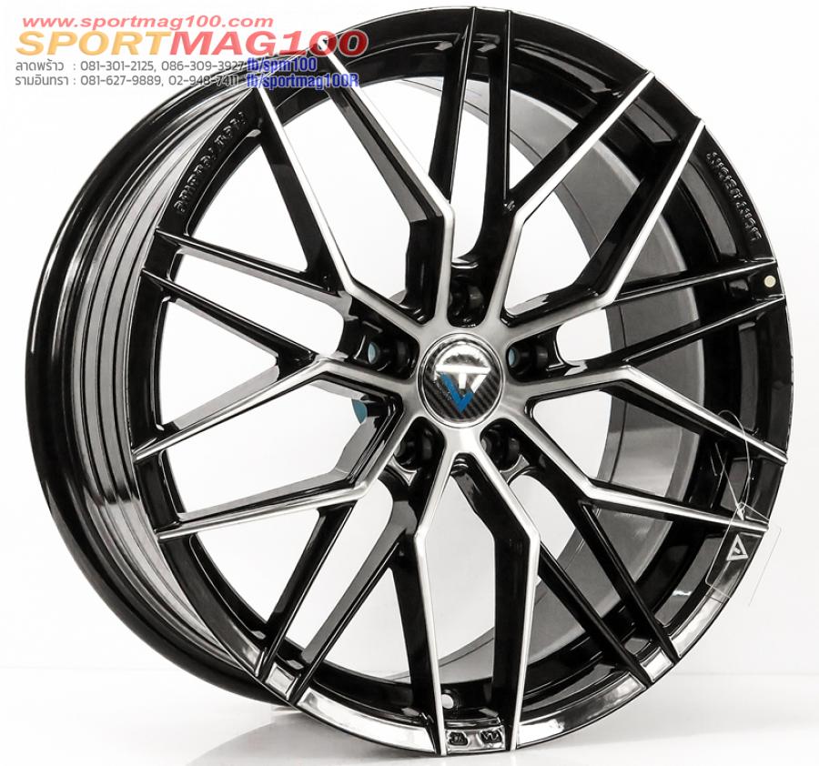 ล้อแม็กใหม่เบา FlowForming VLF06 5รู114/112 Offset38 ดำหน้าเงา เพียง4900 กว้าง8 ขอบ18