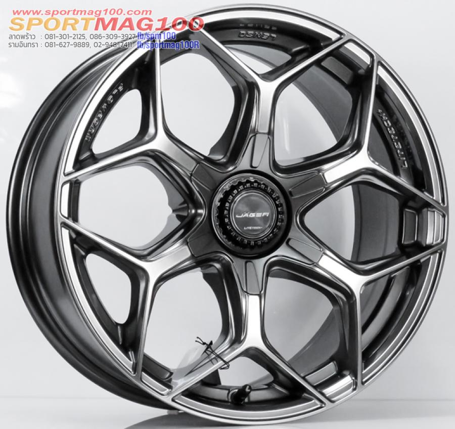 ล้อแม็ก Lenso Vamos6 VT6 FlowForming LITETECH+ 6รู130 Offset40 สีไฮเปอร์แบล็ค กว้าง 8.5นิ้ว ขอบ 18นิ้ว (สเปคไม่ยื่น สำหรับรถตู้ตัวใหม่)