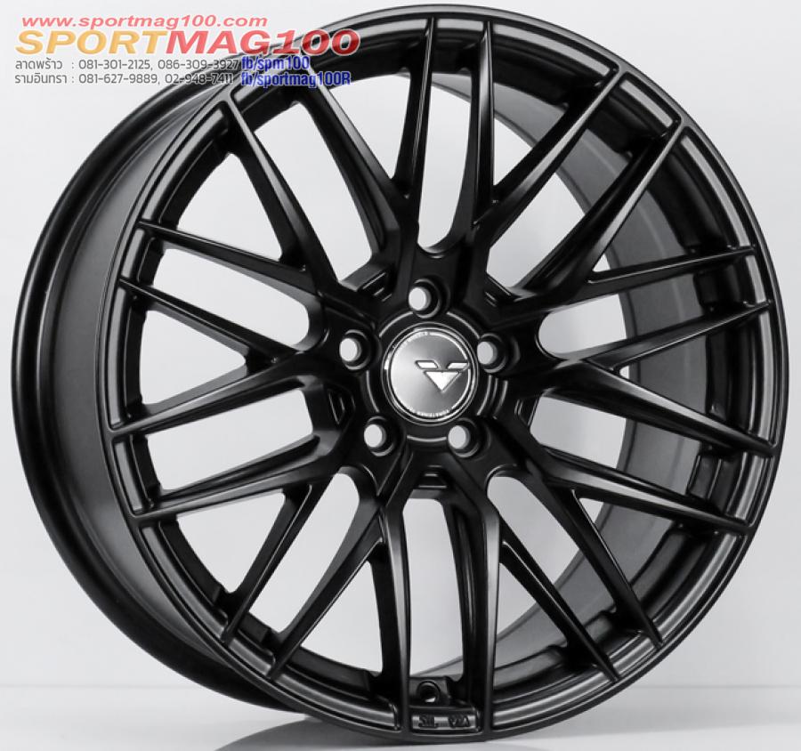 แม็กซ์ใหม่ MGW Vorsteiner 5รู100 Offset35 สีดำด้าน กว้าง 8นิ้ว ขอบ 17นิ้ว