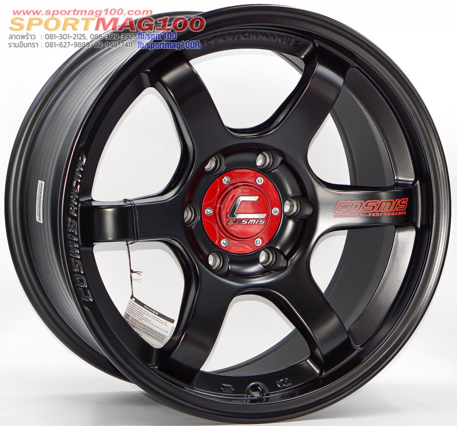 ล้อแม็กใหม่ FlowForming Cosmis RG-06SNE ขอบ18นิ้ว กว้าง9นิ้ว 6รู139.7 สีดำด้าน ET25