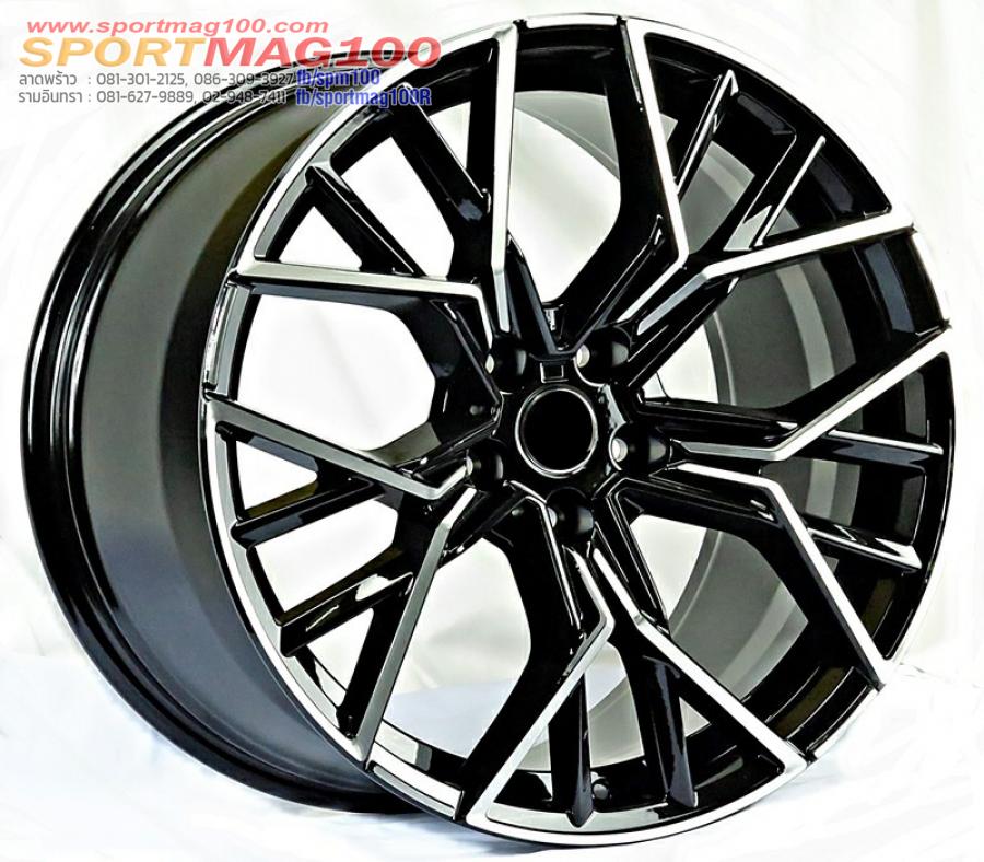 ล้อแม็กใหม่ Msport W727 ขอบ 20 5รู112 กว้าง F8.5 R9.5 ET28-40 สีดำหน้าเงา