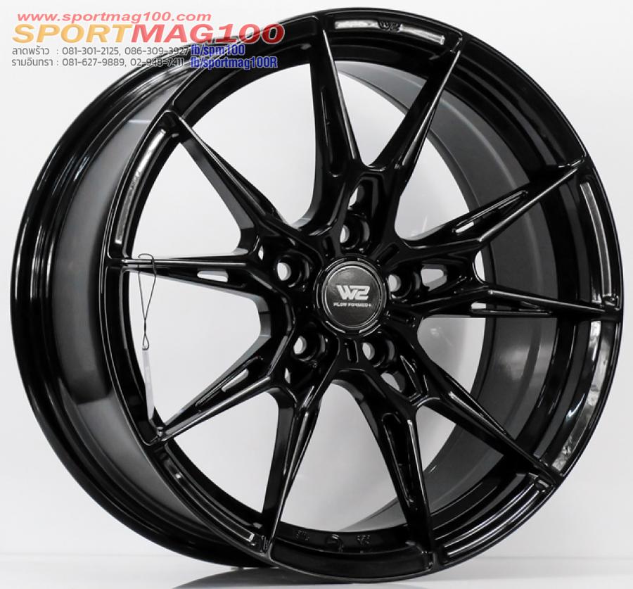 ล้อแม็ก Flowforming WFF-F ขอบ 18 กว้าง 8.5นิ้ว 5รู114/112 Offset35 สีดำเงา