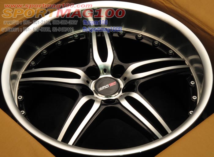 ล้อแม็ก แม็กซ์ใหม่ MOTEC GT3 5รู112 ET30 ดำเงา F8.5 R9.5-19นิ้ว
