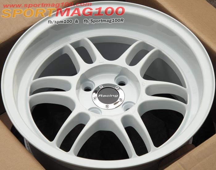 ล้อแม็ก แม็กซ์ใหม่ RpF1 สีขาว 4รู100 กว้างพิเศษ 8-15นิ้ว
