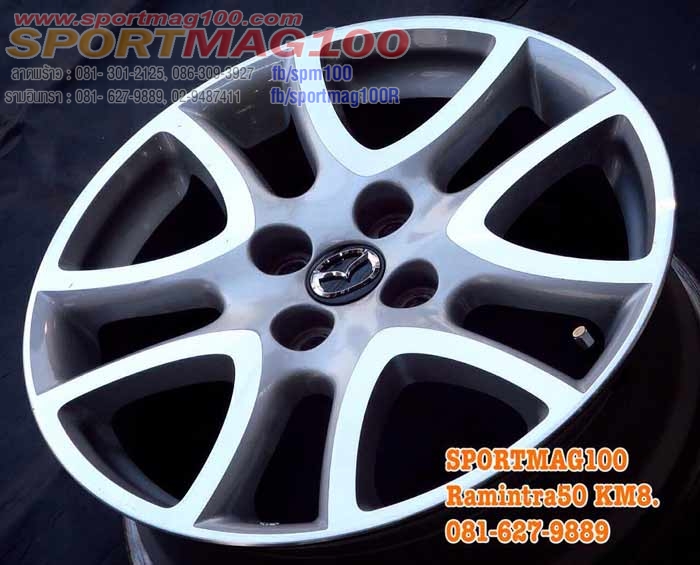 ล้อแม็ก แม็กซ์มือสอง Mazda2 ซิลเวอร์หน้าเงา 16นิ้ว(ลาดพร้าว)