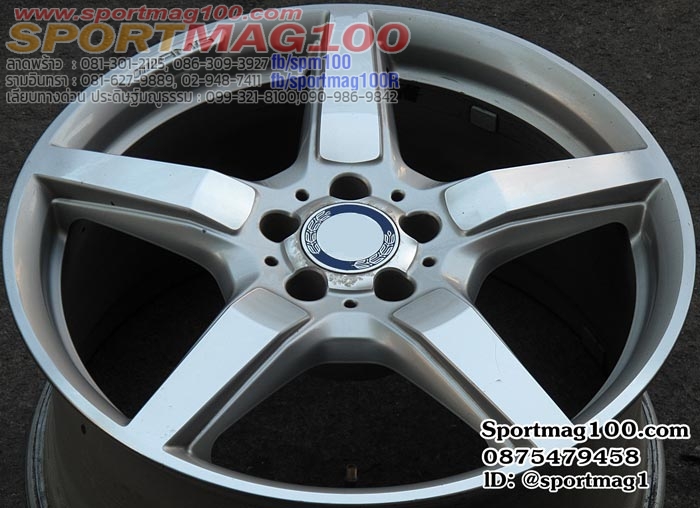 ล้อแม็ก ล้อแม็กแท้ห้าง Benz AMG CLS 5รู112 ซิลเวอร์เงา F8.5 -19นิ้ว(ลาดพร้าว)  มีเฉพาะล้อหน้า1วง