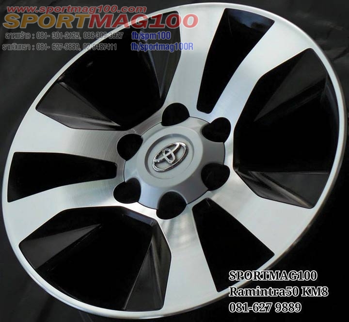 ล้อแม็ก แม็กซ์ป้ายแดง REVO Modify 6รู139 ET30 ดำหน้าเงา 7.5-17นิ้ว(ลาดพร้าว -รามอินทรา) 	