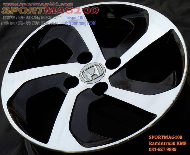 ล้อแม็ก แม็กซ์มือสอง New City Modify 4รู100 ดำเงา 5.5-15นิ้ว(ลาดพร้าว)