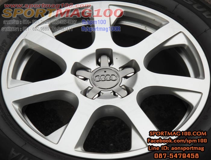 ล้อแม็ก แม็กซ์มือสองเยอร์มัน Audi Q3 TDI 5รู112 สีเงิน 8-17นิ้ว(ลาดพร้าว-เลียบด่วน)