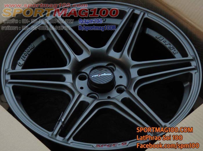 ล้อแม็ก แม็กซ์ใหม่ Lenso PDG(SpecG) 4รู100 สีเทา 7.5-17นิ้ว