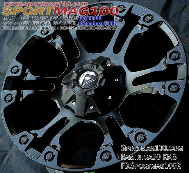 ล้อแม็ก แม็กใหม่ USA FUEL VAPOR 6รู139 ET20 ดำด้าน 9-18นิ้ว