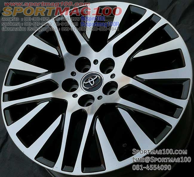 ล้อแม็ก ล้อแม็กมือสอง Toyota Alphard 5รู114 เทาหน้าเงา 7.5-18นิ้ว(ลาดพร้าว-รามอินทรา)