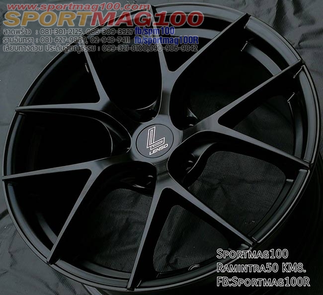 ล้อแม็ก ล้อแม็กใหม่ Lenso Jager JAD 5รู100 ET35 ดำกึ่ง สำหรับ Beetle 7.5-17นิ้ว