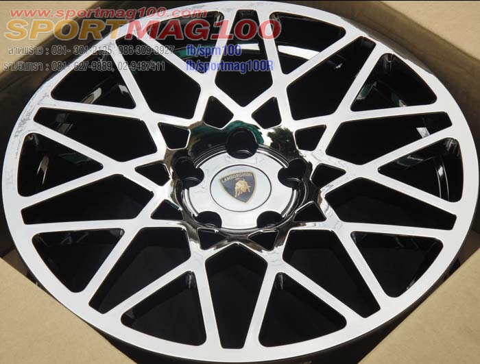 ล้อแม็ก แม็กซ์ใหม่ Lamborghini CT301 แบล็คโคม 5รู114 18นิ้ว