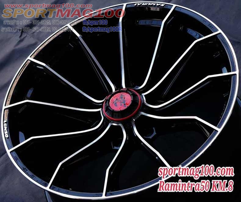 แม็กใหม่ Lenso Samurai ISAO 6รู139 ET15 ดำหน้าเงา 9.5-20นิ้ว 	