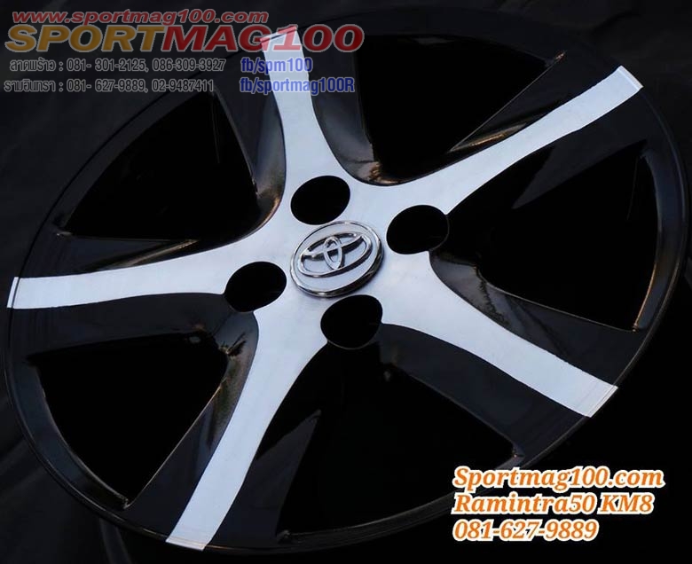 ล้อแม็ก แม็กซ์มือสองแท้ Vios Yaris 4รู100 ดำเงาไร้ขอบ 15นิ้ว(รามอินทรา-เลียบด่วน)