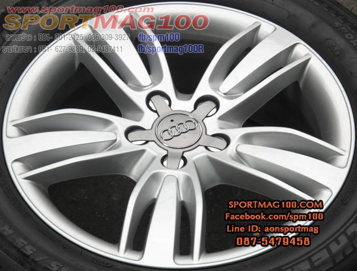 ล้อแม็ก แม็กซ์ป้ายแดงแท้ Audi Q3 5รู112 สีเงิน 17นิ้ว