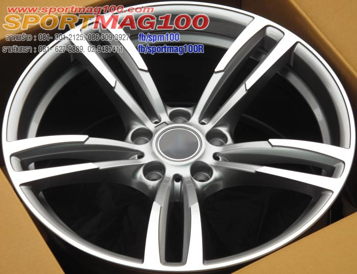 ล้อแม็ก แม็กซ์ใหม่ M4 Coupe ET35 ไทเทเนียมหน้าเงา สำหรับซีรี่ย์3 8-18นิ้ว