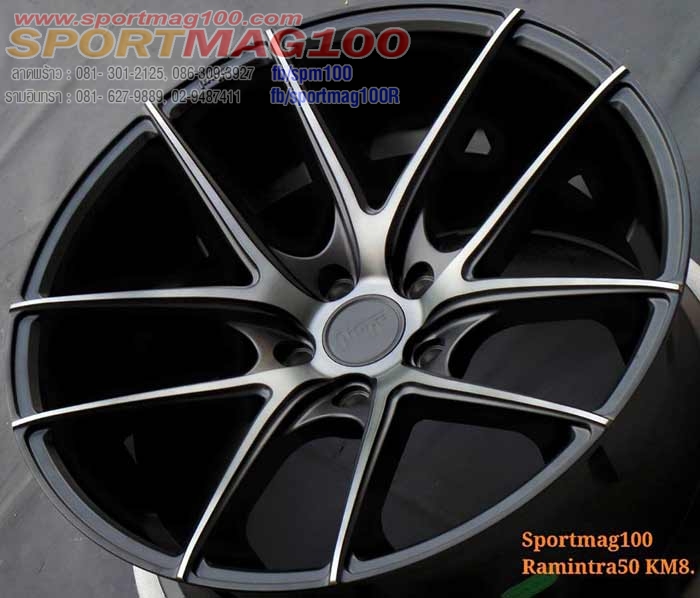 ล้อแม็ก แม็กซ์ใหม่ USA NICHE TARGA 5รู114 ดำแลคดำ F8.5 R10-20นิ้ว