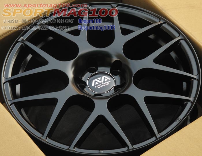 ล้อแม็ก แม็กซ์ใหม่แท้ AVA Hs-237 5รู114 สีดำด้านน 18นิ้ว