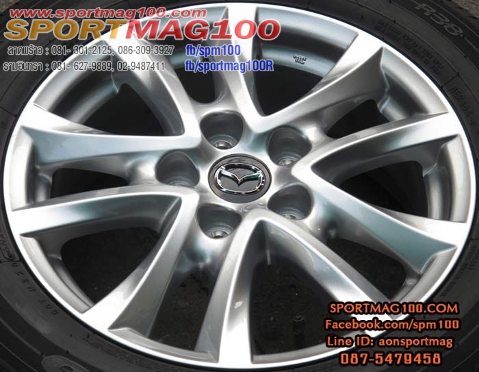 ล้อแม็ก แม็กซ์มือสอง Mazda3 5รู114 ซิลเวอร์ ใส่กับ Vigo Tritan ได้เลย 16นิ้ว(รามอินทรา-ลาดพร้าว) 