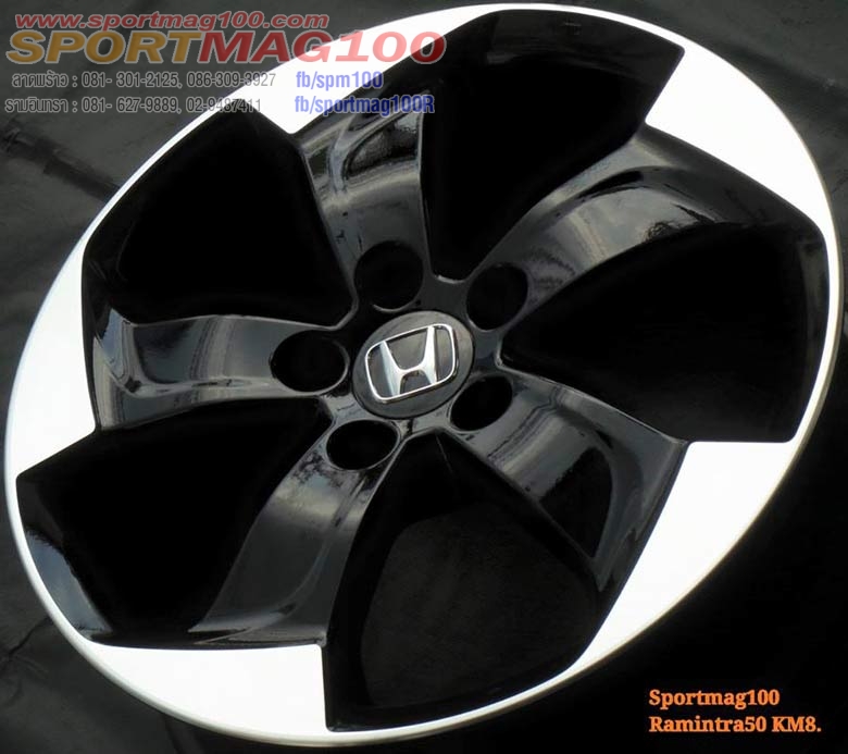 ล้อแม็ก แม็กซ์ป้ายแดง HRV Modify 5รู114 ดำเคลือบเงา ใส่กับVigoได้เลย 7-17นิ้ว(รามอินทรา) 	