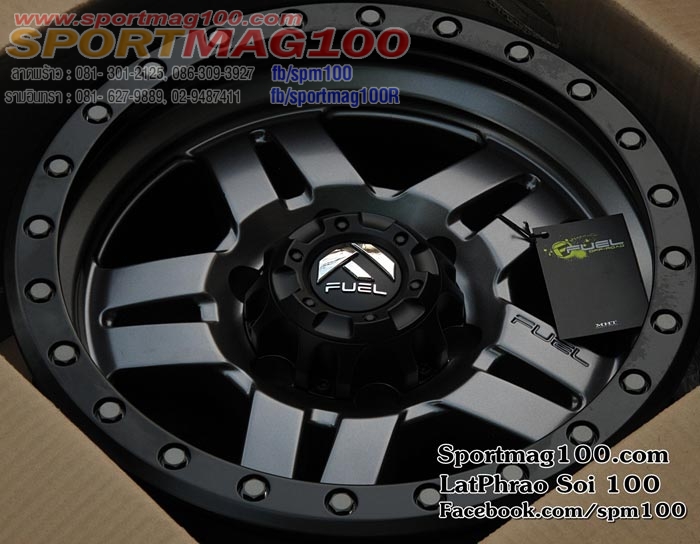 ล้อแม็ก ล้อแม็กซ์ใหม่ USA FUEL Anza D558 6รู139 ET1 เทาขอบดำ  8-16นิ้ว