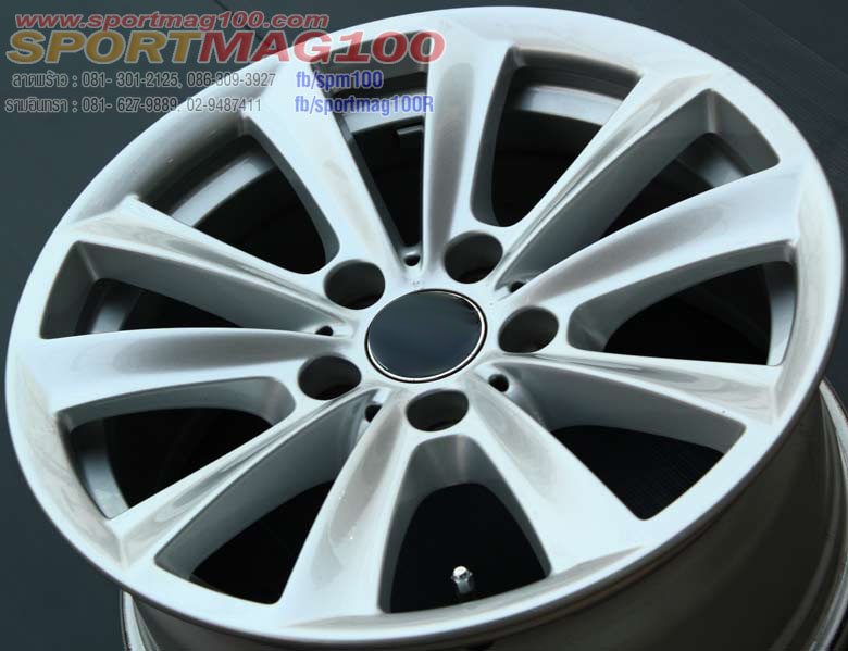 ล้อแม็ก ล้อแม็กซ์สองห้าง BMW F10 5รู120 ET40 ซิลเวอร์ ใส่ซีรีย์3,X1,X3 8-17นิ้ว(รามอินทรา-ลาดพร้าว)