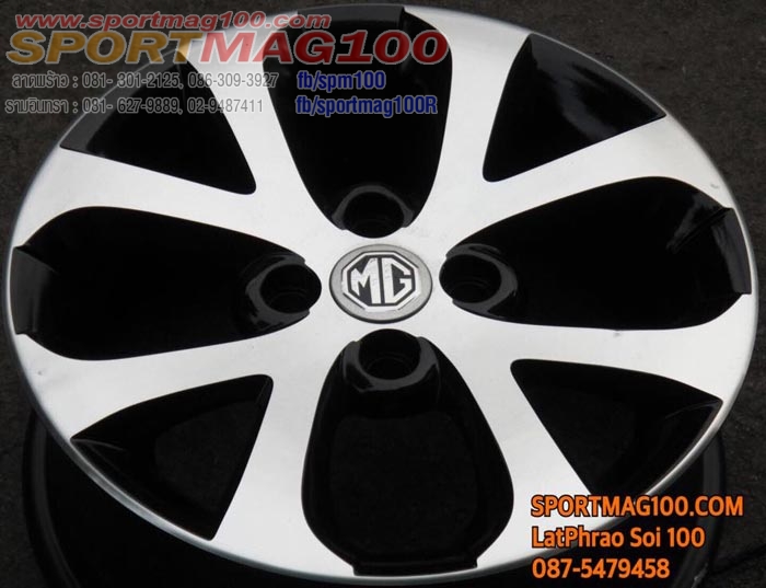 ล้อแม็ก แม็กซ์มือสอง MG3 Modify By Sportmag100 4รู100 ดำเงา 15นิ้ว(รามอินทรา)