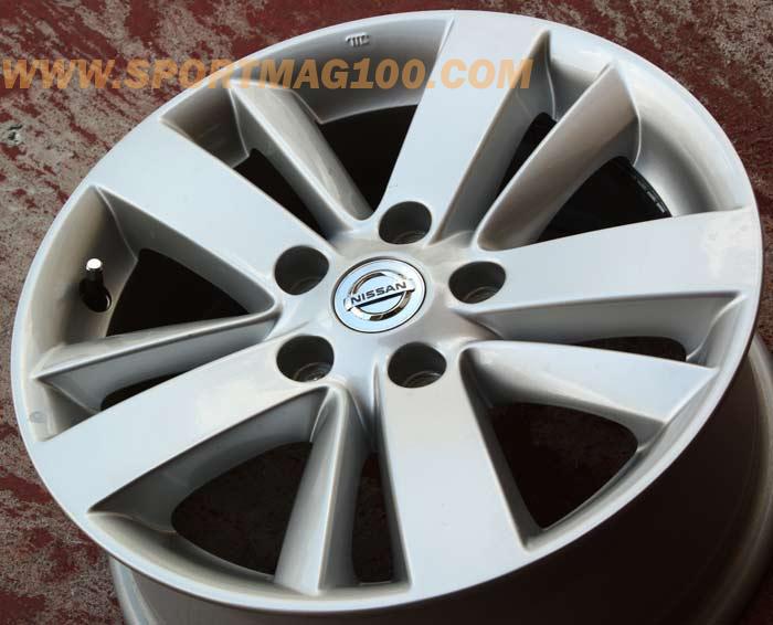 ล้อแม็ก ล้อแม็กมือสอง New Nissan Teana 5รู114 ลายใบพัด สีซิลเวอร์ 6.5-16นิ้ว(รามอินทรา)