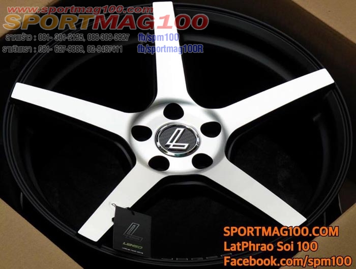 ล้อแม็ก แม็กซ์ใหม่ Lenso Jager JAA (alpine) 5รู100 ดำหน้าเงา 7.5-17นิ้ว