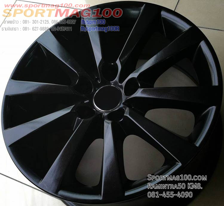 ล้อแม็ก แม็กซ์มือสองห้าง BMW F10 5รู120 ET30 สีดำ 8-18นิ้ว