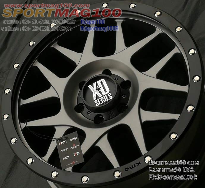 ล้อแม็ก แม็กใหม่ USA KMC XD127 6รู139 ET0 เทาขอบดำ โปรฯคู่ยางHankook เพียง41,900 8.5-17นิ้ว 