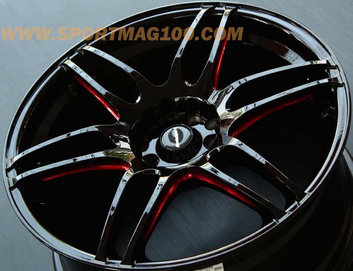 ล้อแม็ก แม็กซ์ Racing SA 60M ดำเงาแมชชิ่งแดง 18นิ้ว