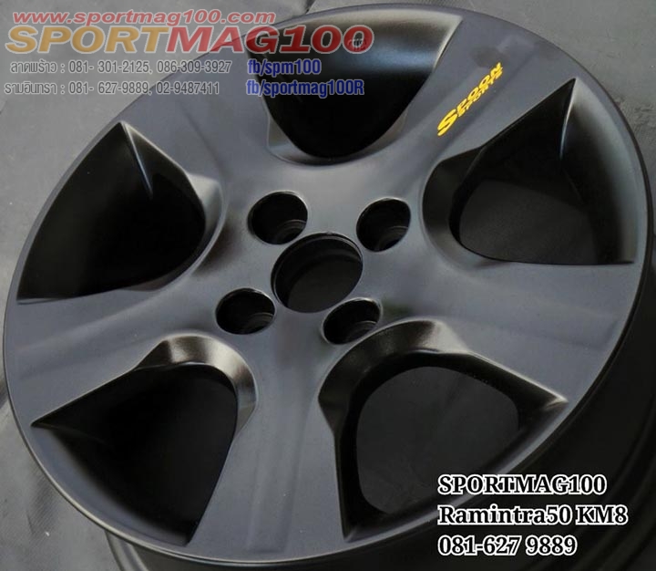 ล้อแม็ก แม็กซ์มือสอง Honda Spoon5 4รู100 ดำด้าน 5.5-15นิ้ว
