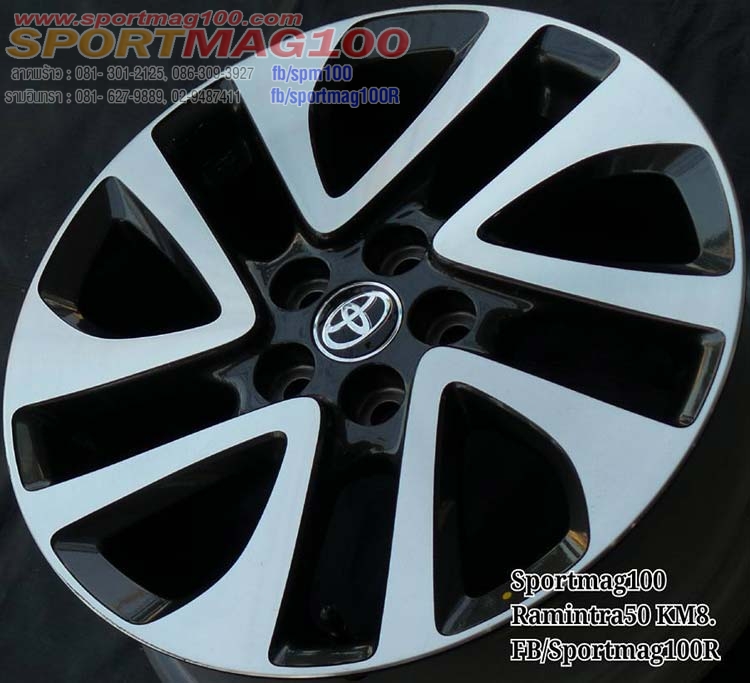 ล้อแม็ก แม็กซ์ป้ายแดง Toyota Sienta 5รู100 ET45 เทาหน้าเงา 6-16นิ้ว(ลาดพร้าว)