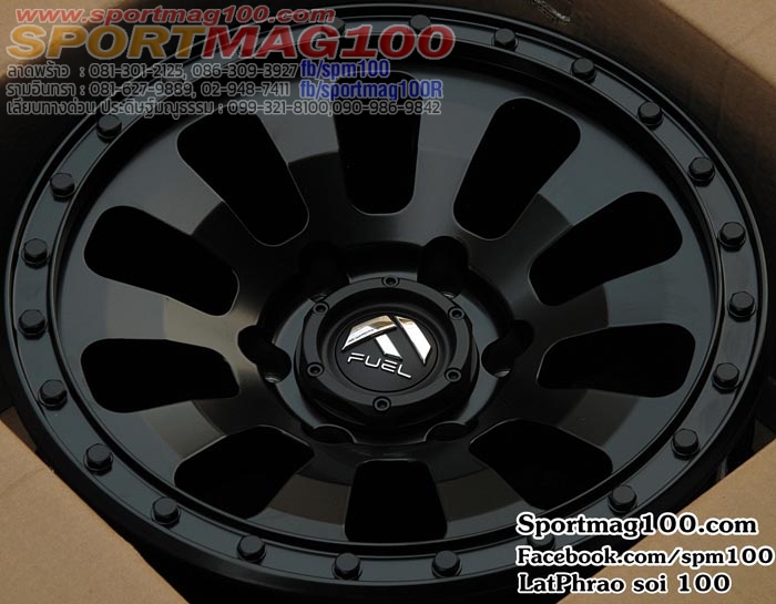 ล้อแม็ก ล้อแม็กซ์ใหม่USA FUEL Tactic D630 6รู139 ดำด้าน   8-16นิ้ว