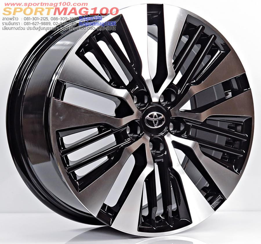 ล้อแม็กซ์ใหม่ Toyota Alphard Vellfire 5รู114 ET42 ดำหน้าเงา 8-18นิ้ว