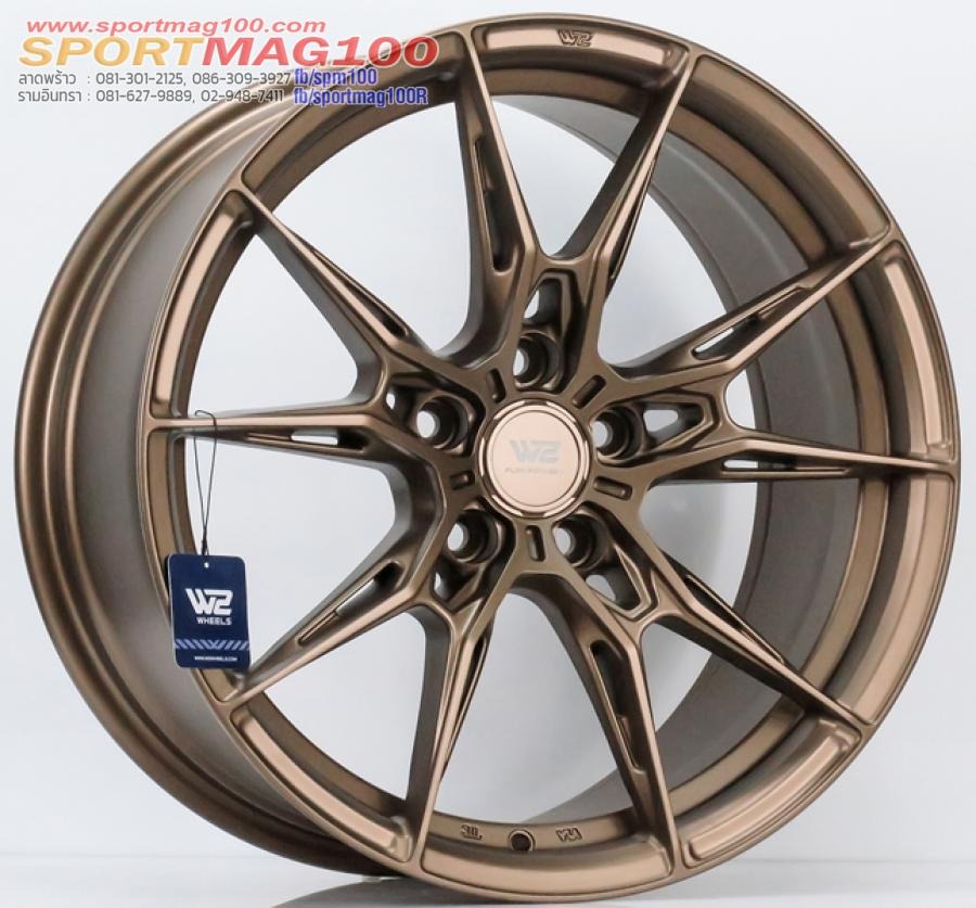 ล้อแม็ก Flowforming WFF-F ขอบ 18 กว้าง 8.5นิ้ว 5รู112/114 Offset35 สีทองแดง