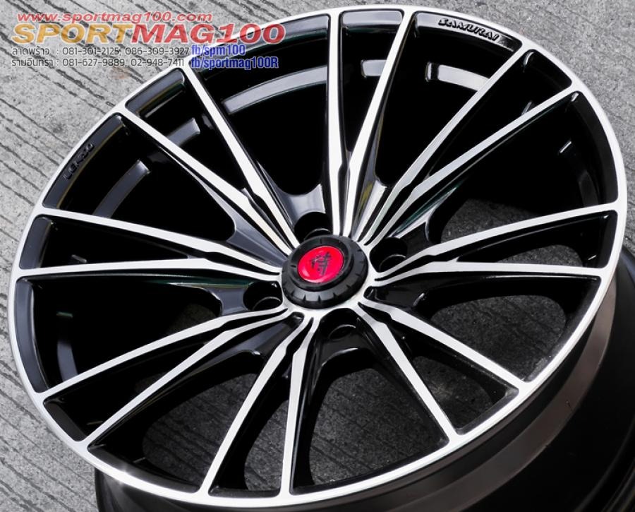 ล้อแม็กมือสอง Lenso Samurai Hayato ขอบ 17 กว้าง 7.5นิ้ว 4รู100 Offset35 สีดำหน้าเงา(ลาดพร้าว)